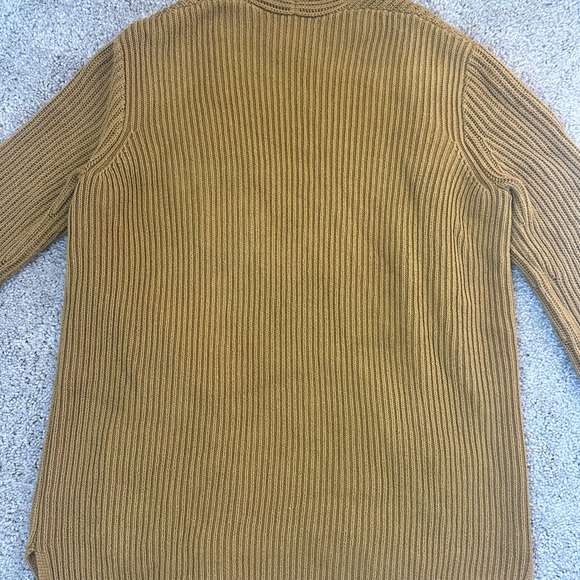 Madewell Open Cardigan with Pockets Mustard Yellow - Picture 8 of 11